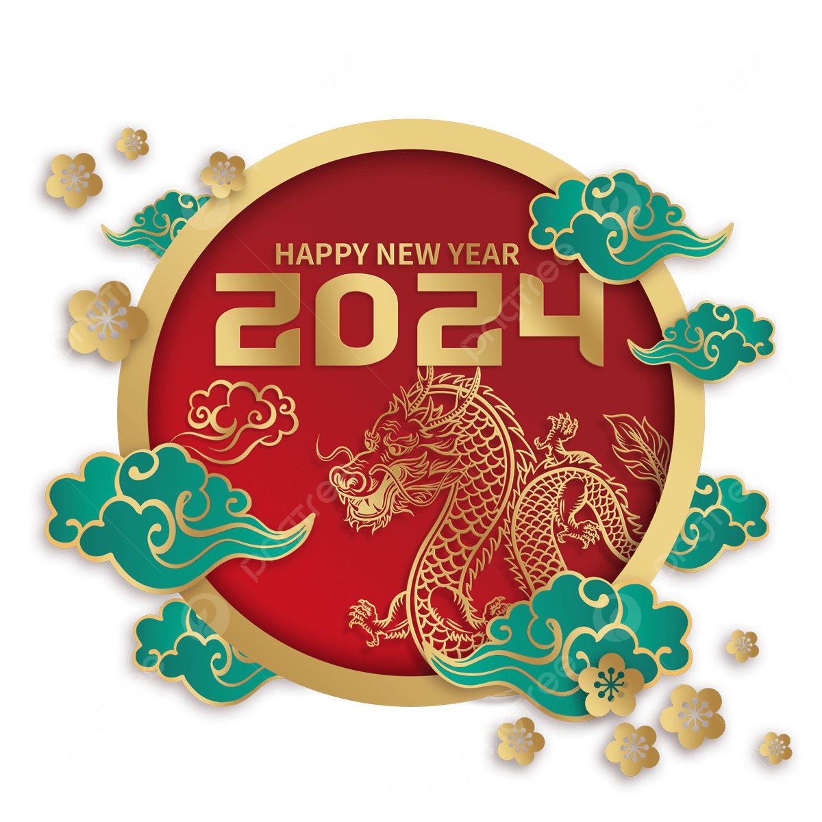 Pngtree Year Of The Dragon Auspicious Cloud Dragon Three Dimensional Paper Cutting Png Image 13247878